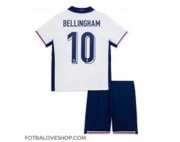 Anglie Jude Bellingham #10 Dětské Domácí Dres ME 2024 Krátký Rukáv (+ trenýrky)