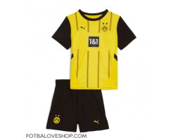 Borussia Dortmund Dětské Domácí Dres 2024-25 Krátký Rukáv (+ trenýrky)