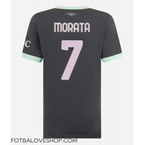 AC Milan Alvaro Morata #7 Dámské Alternativní Dres 2024-25 Krátký Rukáv