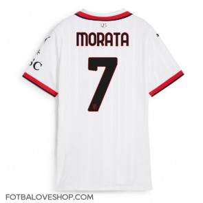 AC Milan Alvaro Morata #7 Dámské Venkovní Dres 2024-25 Krátký Rukáv