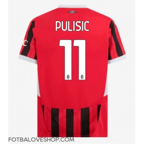 AC Milan Christian Pulisic #11 Domácí Dres 2024-25 Krátký Rukáv