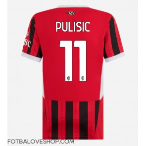 AC Milan Christian Pulisic #11 Dámské Domácí Dres 2024-25 Krátký Rukáv