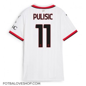 AC Milan Christian Pulisic #11 Dámské Venkovní Dres 2024-25 Krátký Rukáv