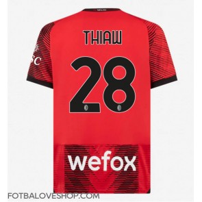 AC Milan Malick Thiaw #28 Domácí Dres 2023-24 Krátký Rukáv