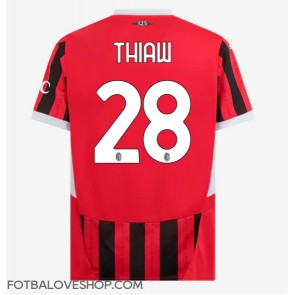 AC Milan Malick Thiaw #28 Domácí Dres 2024-25 Krátký Rukáv