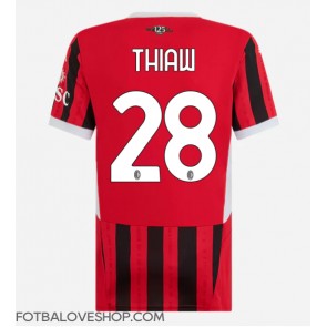 AC Milan Malick Thiaw #28 Dámské Domácí Dres 2024-25 Krátký Rukáv