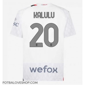 AC Milan Pierre Kalulu #20 Venkovní Dres 2023-24 Krátký Rukáv