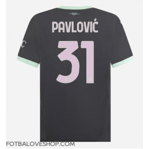 AC Milan Strahinja Pavlovic #31 Alternativní Dres 2024-25 Krátký Rukáv