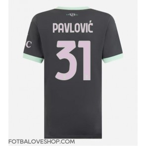 AC Milan Strahinja Pavlovic #31 Dámské Alternativní Dres 2024-25 Krátký Rukáv