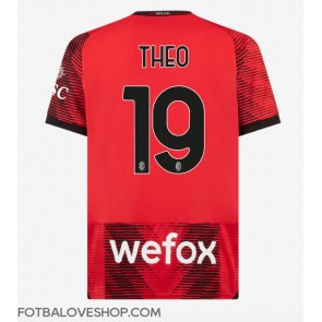 AC Milan Theo Hernandez #19 Domácí Dres 2023-24 Krátký Rukáv