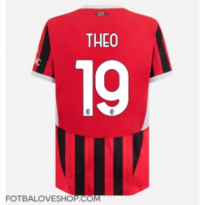 AC Milan Theo Hernandez #19 Domácí Dres 2024-25 Krátký Rukáv