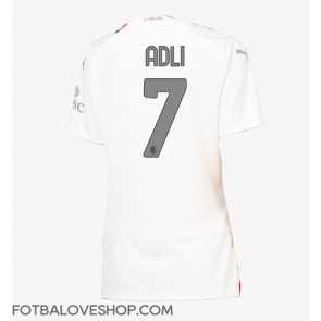 AC Milan Yacine Adli #7 Dámské Venkovní Dres 2023-24 Krátký Rukáv