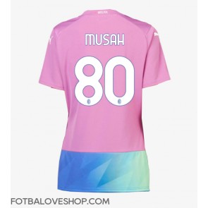 AC Milan Yunus Musah #80 Dámské Alternativní Dres 2023-24 Krátký Rukáv