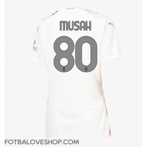 AC Milan Yunus Musah #80 Dámské Venkovní Dres 2023-24 Krátký Rukáv