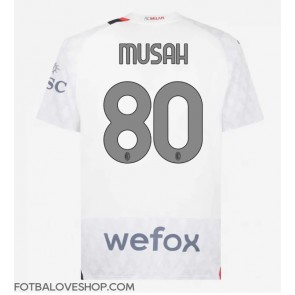 AC Milan Yunus Musah #80 Venkovní Dres 2023-24 Krátký Rukáv