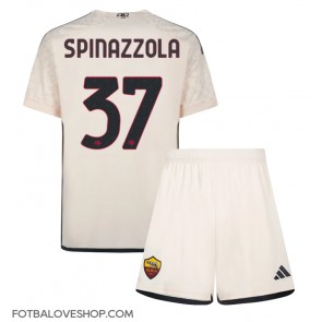 AS Roma Leonardo Spinazzola #37 Dětské Venkovní Dres 2023-24 Krátký Rukáv (+ trenýrky)