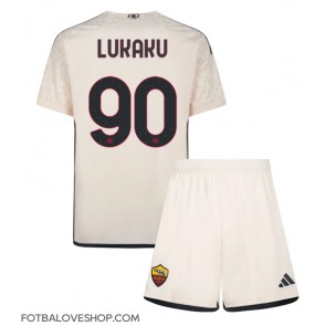 AS Roma Romelu Lukaku #90 Dětské Venkovní Dres 2023-24 Krátký Rukáv (+ trenýrky)