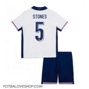 Anglie John Stones #5 Dětské Domácí Dres ME 2024 Krátký Rukáv (+ trenýrky)