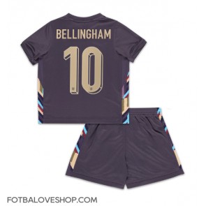 Anglie Jude Bellingham #10 Dětské Venkovní Dres ME 2024 Krátký Rukáv (+ trenýrky)