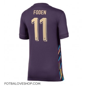 Anglie Phil Foden #11 Dámské Venkovní Dres ME 2024 Krátký Rukáv