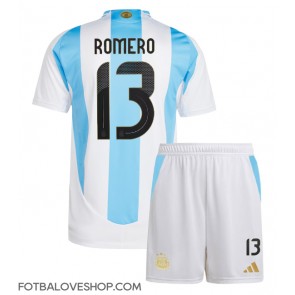 Argentina Cristian Romero #13 Dětské Domácí Dres Copa America 2024 Krátký Rukáv (+ trenýrky)