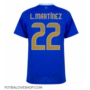 Argentina Lautaro Martinez #22 Venkovní Dres Copa America 2024 Krátký Rukáv