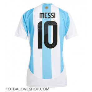 Argentina Lionel Messi #10 Dámské Domácí Dres Copa America 2024 Krátký Rukáv