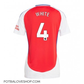 Arsenal Ben White #4 Dámské Domácí Dres 2024-25 Krátký Rukáv