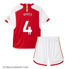 Arsenal Ben White #4 Dětské Domácí Dres 2023-24 Krátký Rukáv (+ trenýrky)