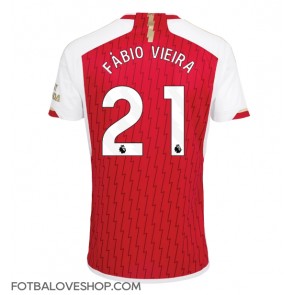 Arsenal Fabio Vieira #21 Domácí Dres 2023-24 Krátký Rukáv