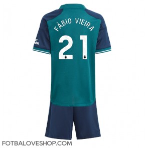Arsenal Fabio Vieira #21 Dětské Alternativní Dres 2023-24 Krátký Rukáv (+ trenýrky)