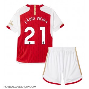 Arsenal Fabio Vieira #21 Dětské Domácí Dres 2023-24 Krátký Rukáv (+ trenýrky)
