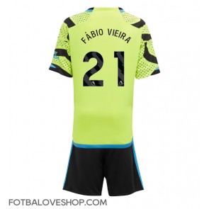 Arsenal Fabio Vieira #21 Dětské Venkovní Dres 2023-24 Krátký Rukáv (+ trenýrky)