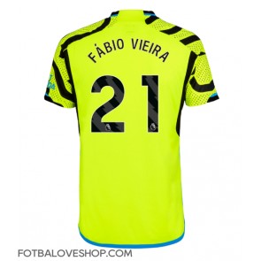 Arsenal Fabio Vieira #21 Venkovní Dres 2023-24 Krátký Rukáv