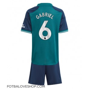 Arsenal Gabriel Magalhaes #6 Dětské Alternativní Dres 2023-24 Krátký Rukáv (+ trenýrky)