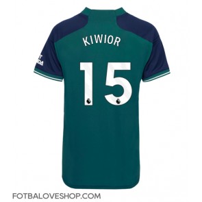 Arsenal Jakub Kiwior #15 Dámské Alternativní Dres 2023-24 Krátký Rukáv