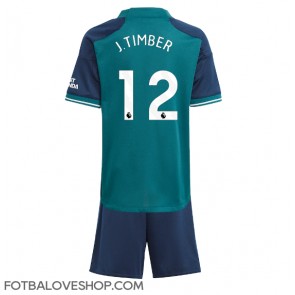 Arsenal Jurrien Timber #12 Dětské Alternativní Dres 2023-24 Krátký Rukáv (+ trenýrky)