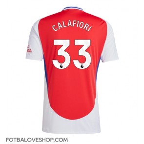 Arsenal Riccardo Calafiori #33 Domácí Dres 2024-25 Krátký Rukáv