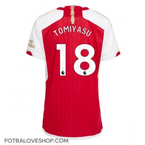 Arsenal Takehiro Tomiyasu #18 Dámské Domácí Dres 2023-24 Krátký Rukáv