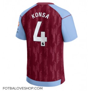 Aston Villa Ezri Konsa #4 Domácí Dres 2023-24 Krátký Rukáv