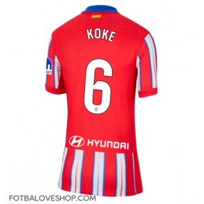 Atletico Madrid Koke #6 Dámské Domácí Dres 2024-25 Krátký Rukáv