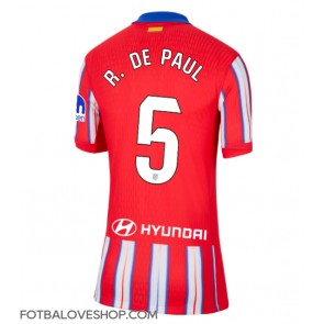 Atletico Madrid Rodrigo De Paul #5 Dámské Domácí Dres 2024-25 Krátký Rukáv