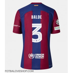 Barcelona Alejandro Balde #3 Dámské Domácí Dres 2023-24 Krátký Rukáv