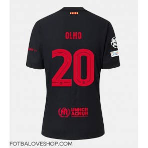 Barcelona Dani Olmo #20 Venkovní Dres 2024-25 Krátký Rukáv