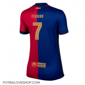 Barcelona Ferran Torres #7 Dámské Domácí Dres 2024-25 Krátký Rukáv