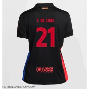 Barcelona Frenkie de Jong #21 Dámské Venkovní Dres 2024-25 Krátký Rukáv