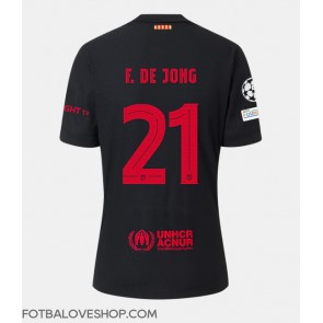 Barcelona Frenkie de Jong #21 Venkovní Dres 2024-25 Krátký Rukáv