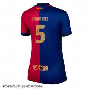 Barcelona Inigo Martinez #5 Dámské Domácí Dres 2024-25 Krátký Rukáv