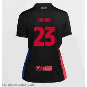 Barcelona Jules Kounde #23 Dámské Venkovní Dres 2024-25 Krátký Rukáv