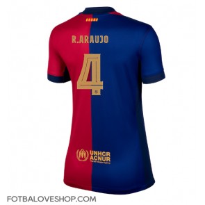 Barcelona Ronald Araujo #4 Dámské Domácí Dres 2024-25 Krátký Rukáv